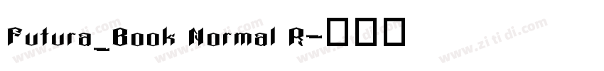 Futura_Book Normal R字体转换